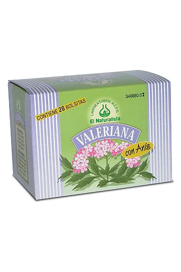 El Natural Valeriana Con Anis 20 Bolsitas Infusion