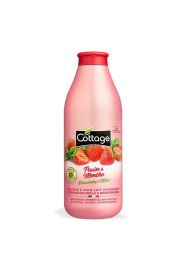 Cottage Moisturizing Shower Milk Strawberry & Mint 750ml