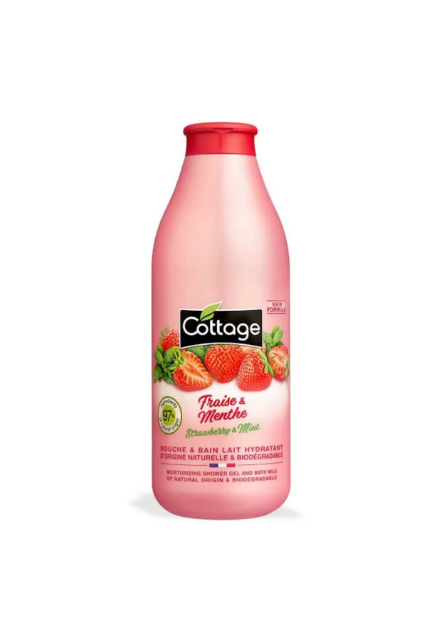 Cottage Moisturizing Shower Milk Strawberry & Mint 750ml