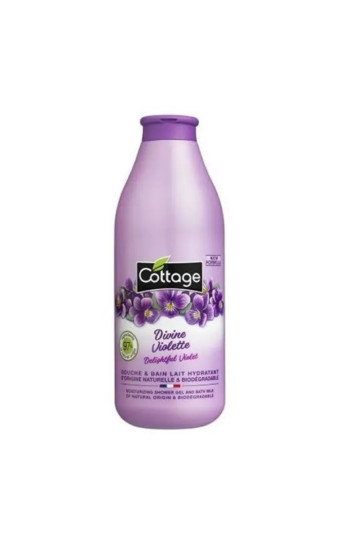 Cottage Divine Violette Douche & Bain Lait Hydratant 750ml