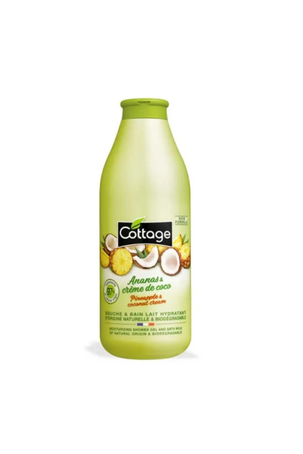 Cottage Ananas & Crème De Coco Douche & Bain Lait Hydratant 750ml