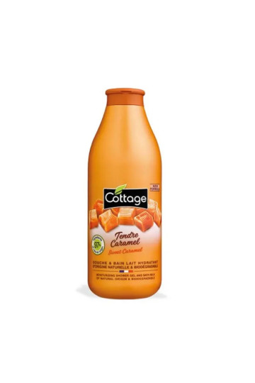 Cottage Tendre Caramel Douche & Bain Lait Hydratant 750ml