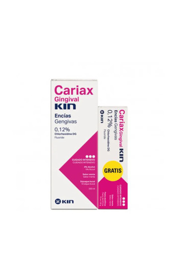 Kin Cariax Gingival Bain de Bouche 500ml + Dentifrice 75ml