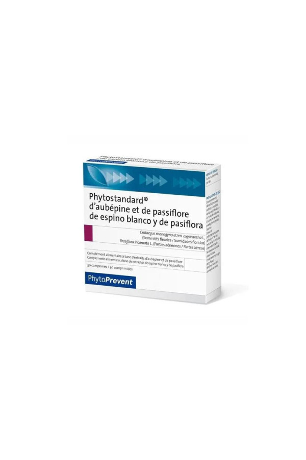 Pileje Phytostandard Aubépine et Passiflore 30 Comprimés