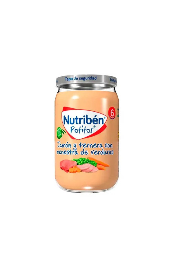 Nutribén Potito Jambon, Boeuf et Légumes 235g 