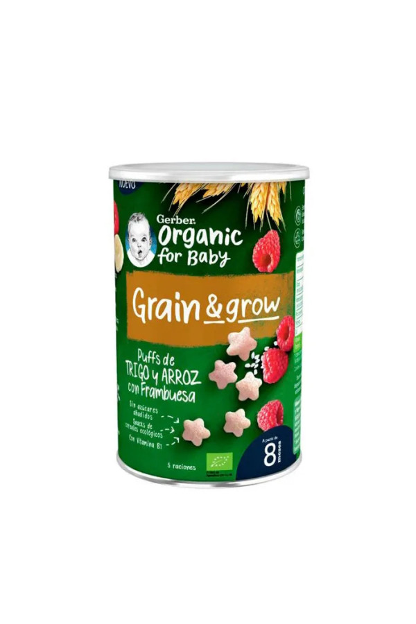 Gerber Snack Organic Céréales et Framboises 35g