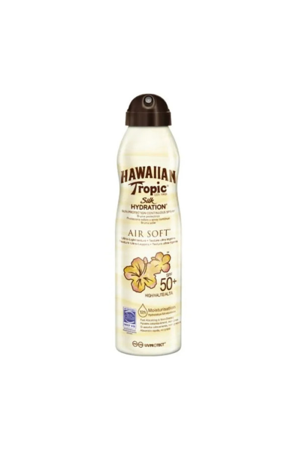 Hawaiian Tropic Silk Hydration Air Soft Brume De Protection Solaire Spf50+ 220ml