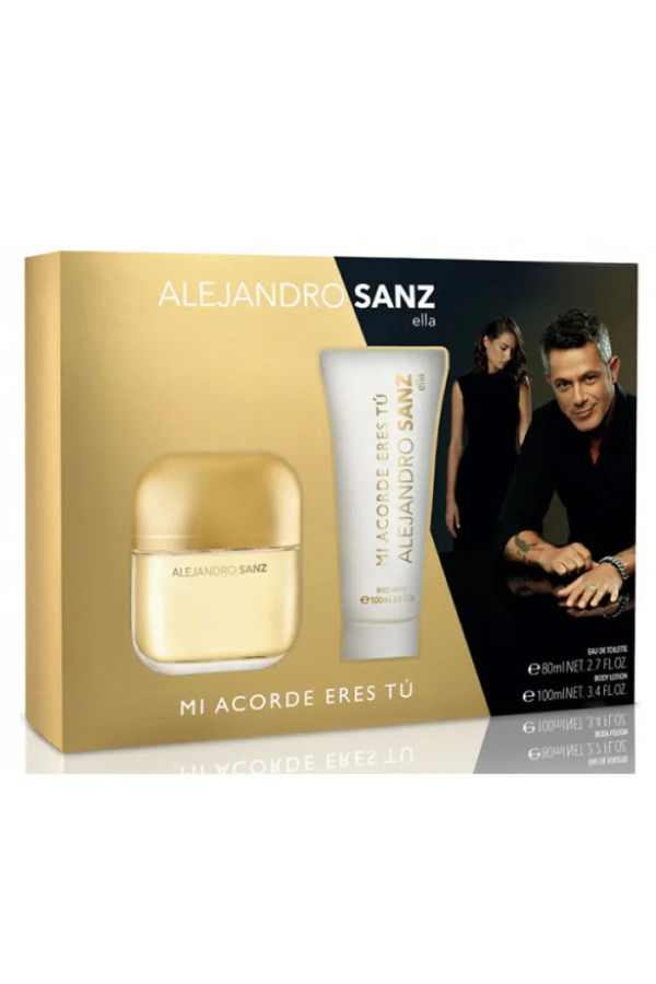 Alejandro Sanz Mi Acorde Eres Tu Eau De Toilette Vaporisateur 100ml Coffret 2 Produits