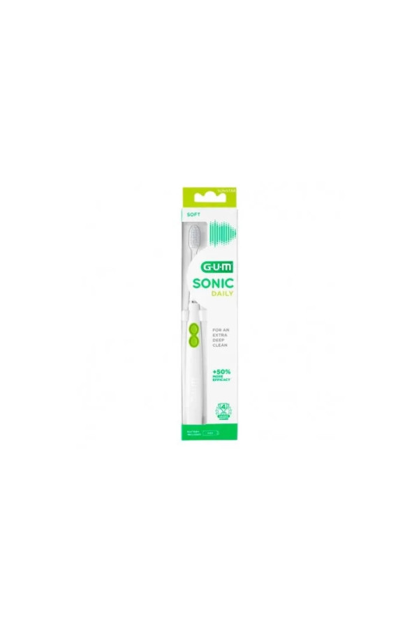 Gum Sonic Daily Brosse Blanche à Piles