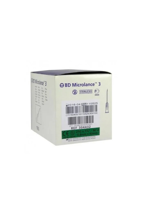 BD Microlance Aiguille 0,8mm x 40mm 100 Unités