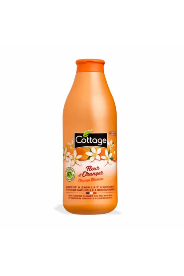 Cottage Moisturizing Shower Gel And Bath Milk Fleur D'Oranger 750ml
