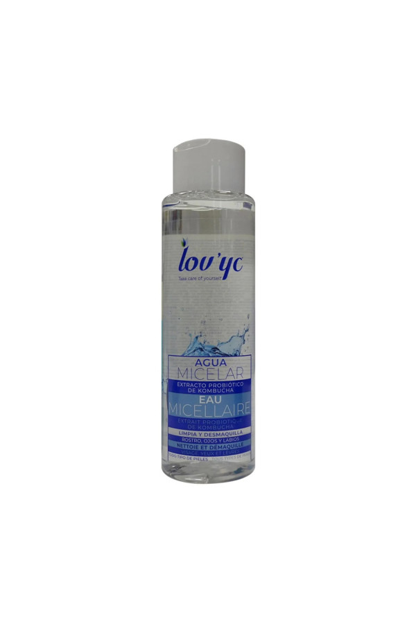 Lovyc Probiotico Kombucha Agua Micelar Rostro Ojos y Labios 500ml