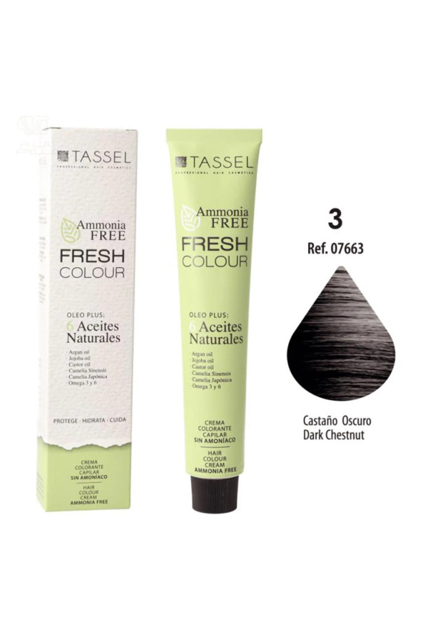 Eurostil Fresh Colour Crema Colorante Sin Amoniaco Castaño Oscuro 1un
