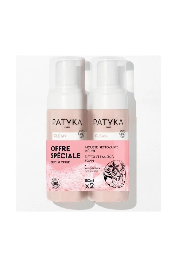 Patyka Duo Mousse Nettoyante Détox 2x 150ml