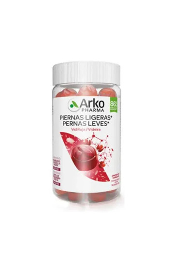 Arkopharma Jambes Légères 60 Gommes Saveur Canneberge Et Cassis