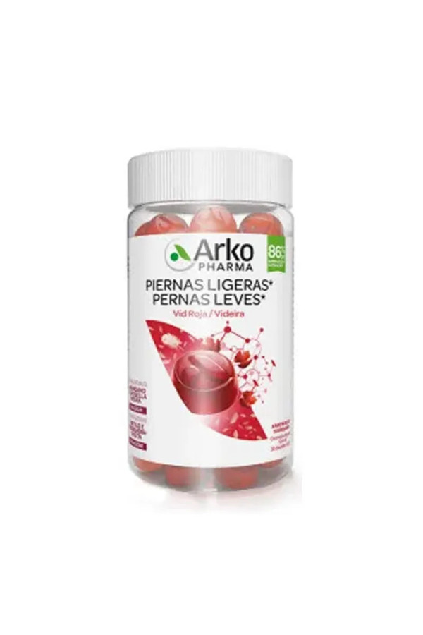 Arkopharma Jambes Légères 60 Gommes Saveur Canneberge Et Cassis