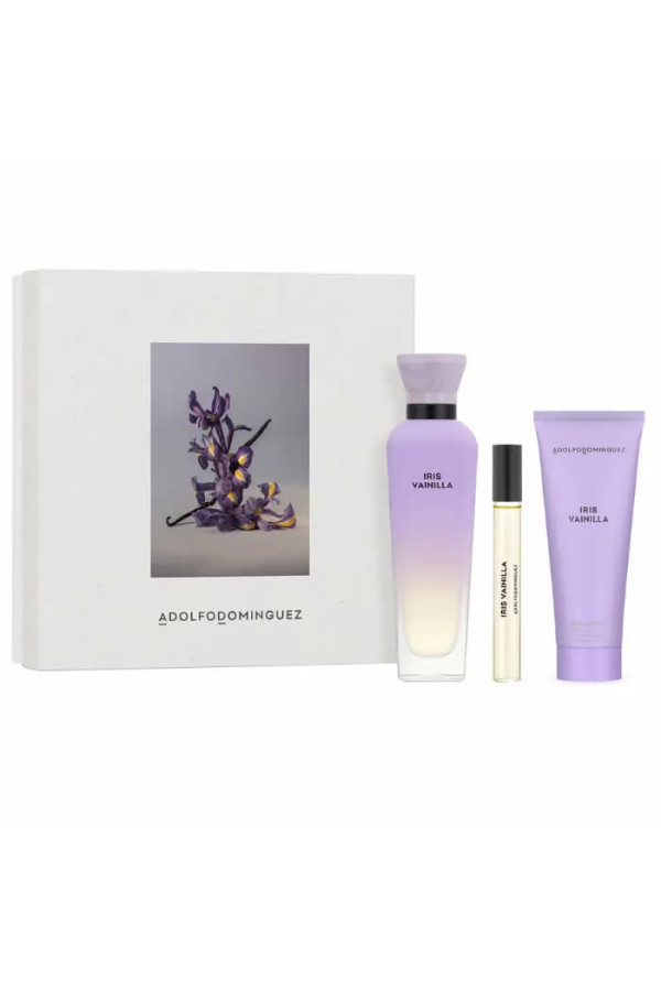 Adolfo Dominguez Iris Vainilla Eau De Parfum Vaporisateur 120ml Coffret 3 Produits