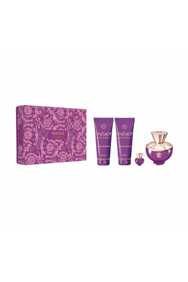 Versace Dylan Purple Eau De Parfum Vaporisateur 100ml Coffret 4 Produits