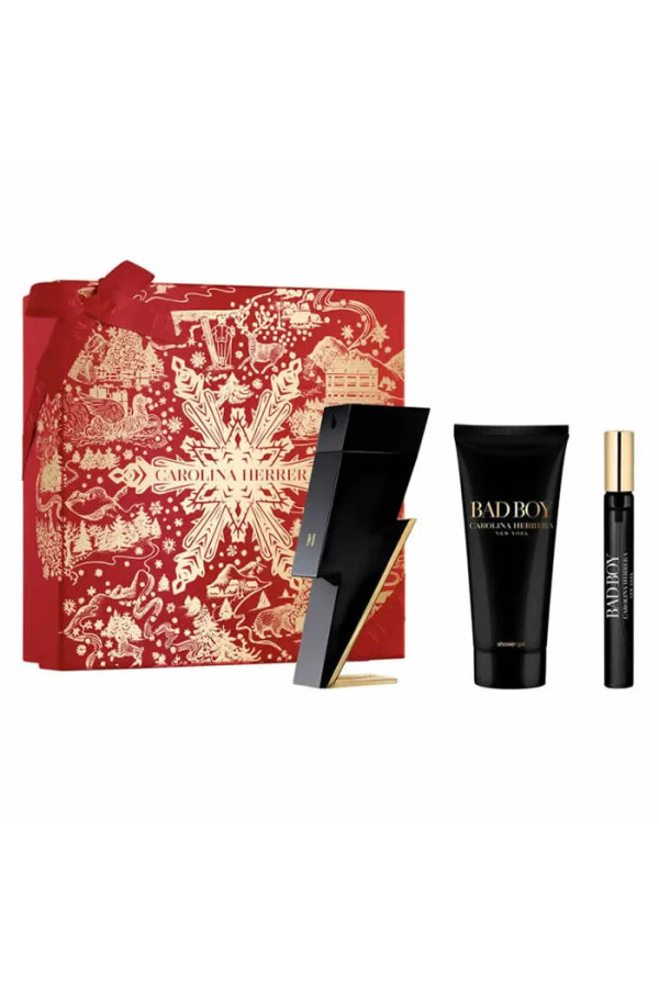 Carolina Herrera Bad Boy Eau De Toilette Vaporisateur 100ml Coffret 3 Produits