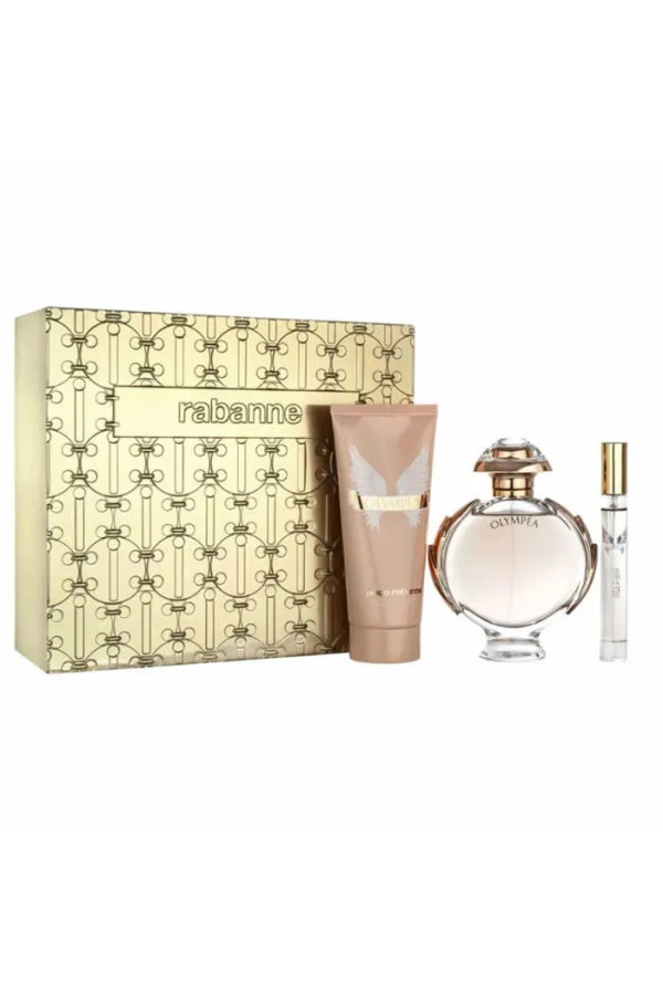 Paco Rabanne Olympea Eau De Parfum Vaporisateur 80ml Coffret 3 Produits