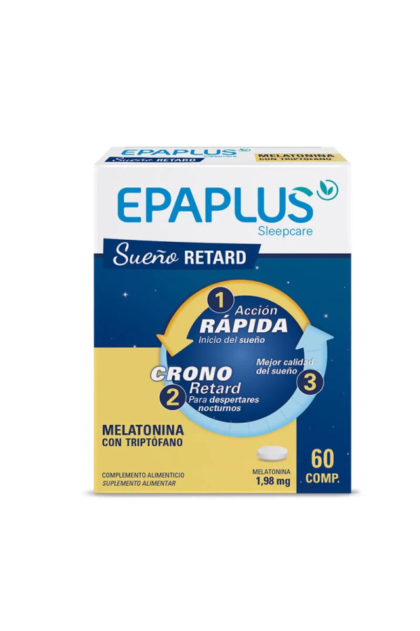 Epaplus Sleepcare Retard du Sommeil Mélatonine 60 Comprimés