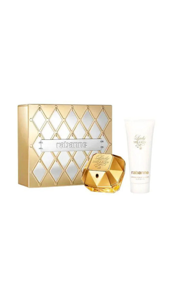 Paco Rabanne Lady Million Eau De Parfum 80ml Sensual Loción Corporal 100ml Eau De Parfum 5ml