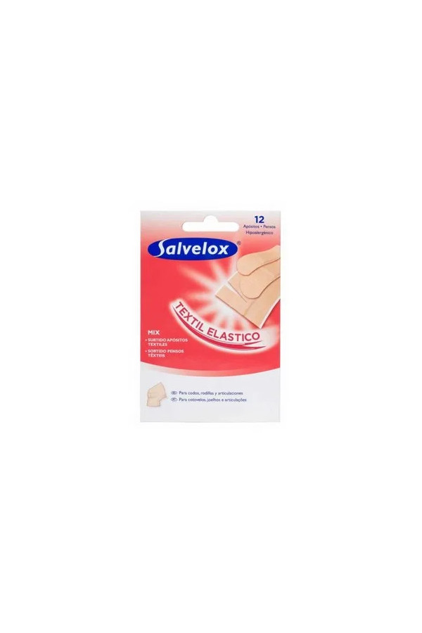 Salvelox Autocollant De Pansement En Tissu Assorti 12 Pcs