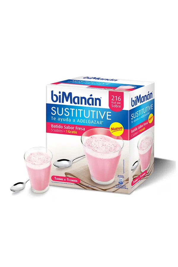 Bimanan Sustitutive Milk-Shake À La Fraise 5+1 Unités