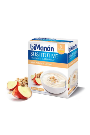 Bimanan Sustitutive Crèmes Yaourt et Céréales 5 Unités