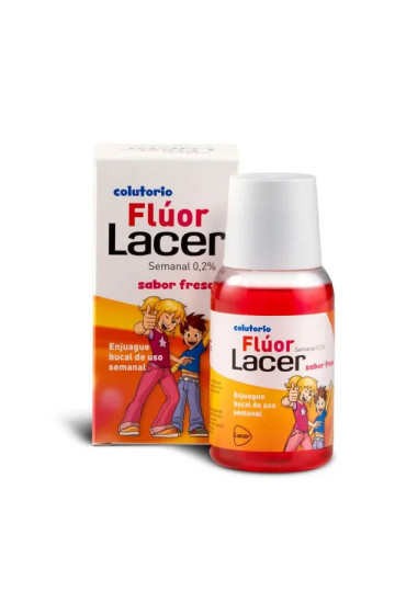 Lacer™ Bain De Bouche Fluor 0,2 Goût Fraise 100ml