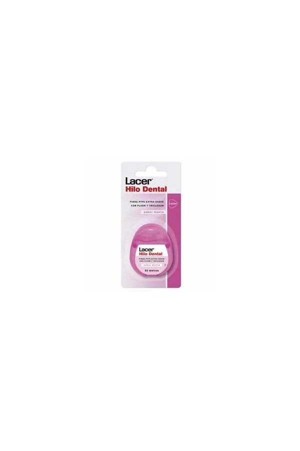 Lacer Fil Dentaire Extra Doux Avec Fluorure et Triclosan 50m 1ud