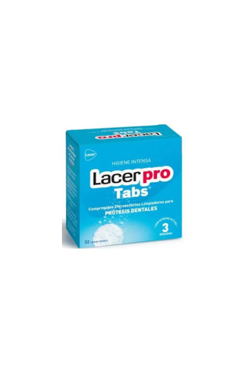 Lacer Protabs Comprimés De Nettoyage Pour Prothèses Dentaires 32uds