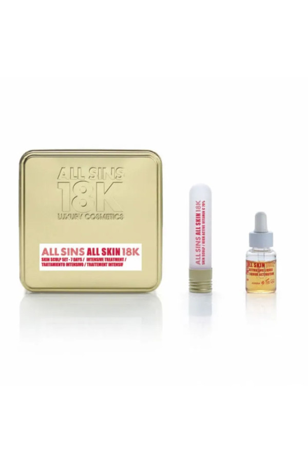 All Sins 18k All Skin Sculp 7 Days Intensive Treatment Coffret 2 Produits