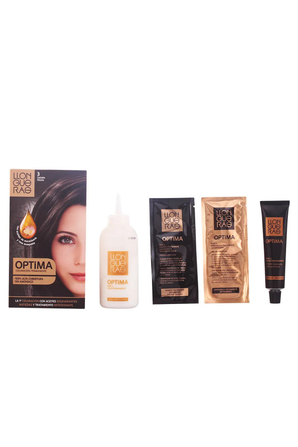 Llongueras Optima Coloration Permanente Sans Ammoniaque 3 Châtain Foncé
