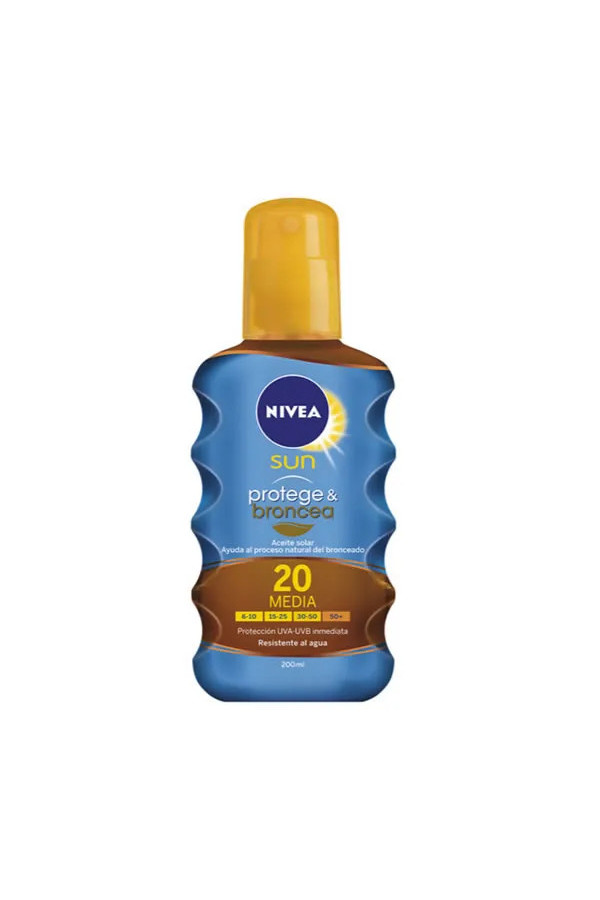 Nivea Sun Huile Sèche Protect And Bronze Spf20 200ml