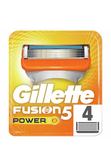 Gillette Fusion Power Recharge 4 Unités