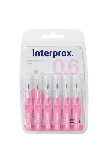 Interprox 0.6 Brosses Interproximales Nano 6 Unités