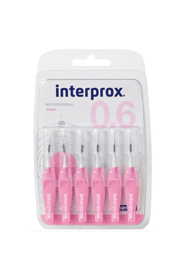 Interprox 0.6 Brosses Interproximales Nano 6 Unités
