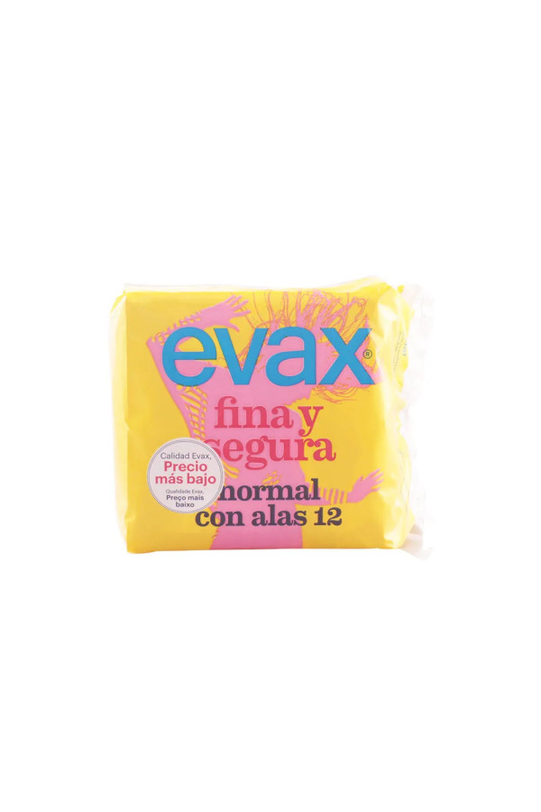 Evax Fina & Segura Normal Avec Ailettes Serviettes Hygiéniques 12 Unités