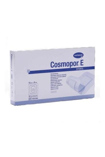 Hartmann Cosmopor E Steril Absorbent Adhesive Dressing 15X8cm 10 Units