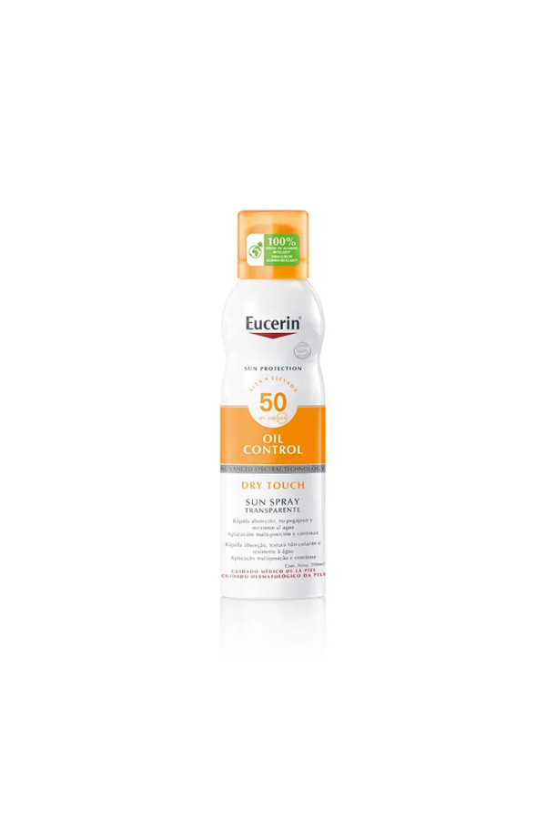 Eucerin Spray Solaire Transparent  Toucher Sec Spf50 200ml 