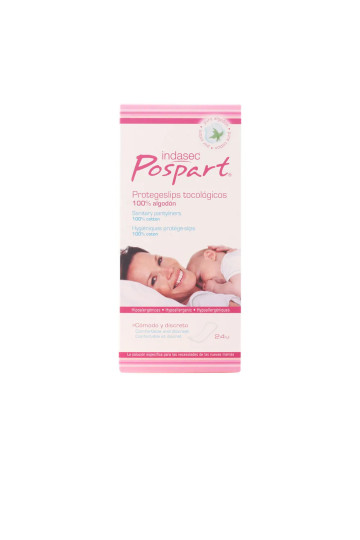 Indasec Pospart Protegeslip Tocologico 100% Coton 24 Unités