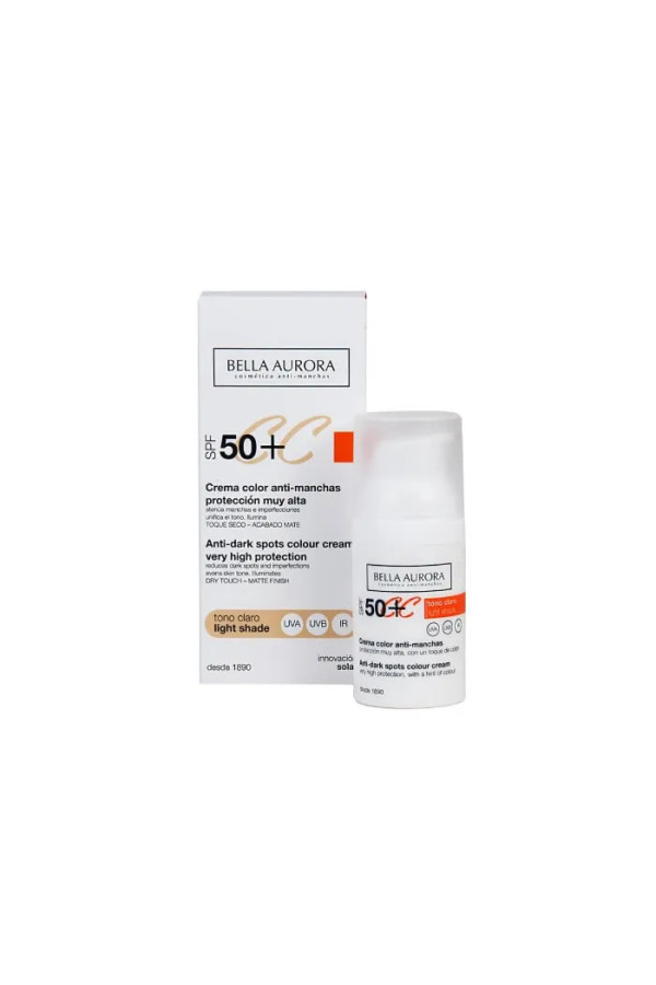 Bella Aurora CC Anti-Spot Cream Spf50 Light Tone 30ml