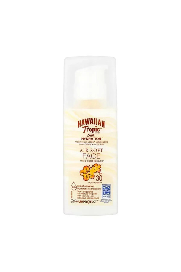 Hawaiian Tropic Silk Hidration Air Soft Face Lotion Solaire Spf30 50ml