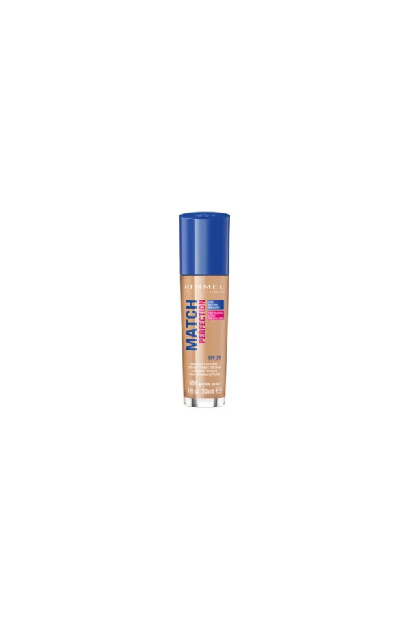 Rimmel Match Perfection Foundation Spf20 400 Natural Beige  