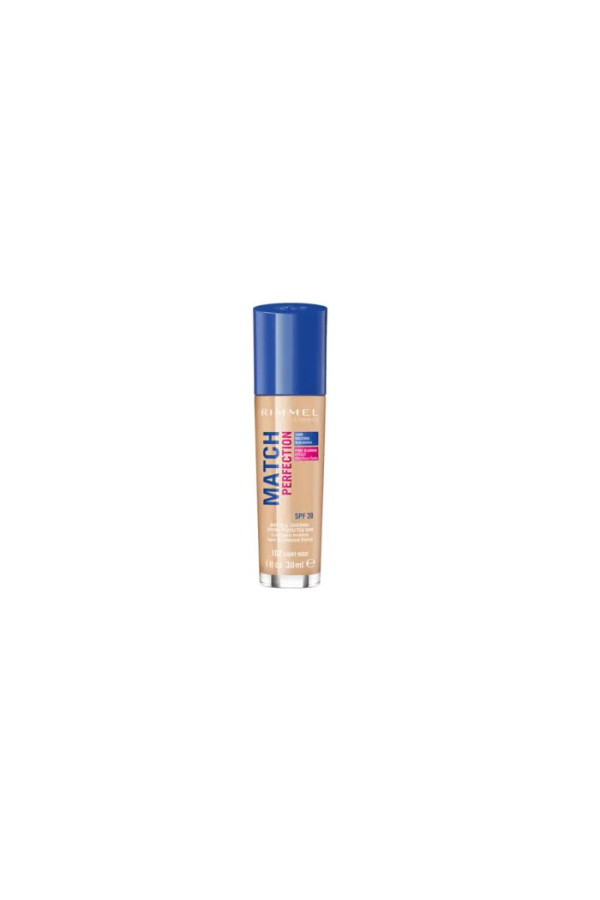 Rimmel Match Perfection Foundation Spf20 102 Light Nude