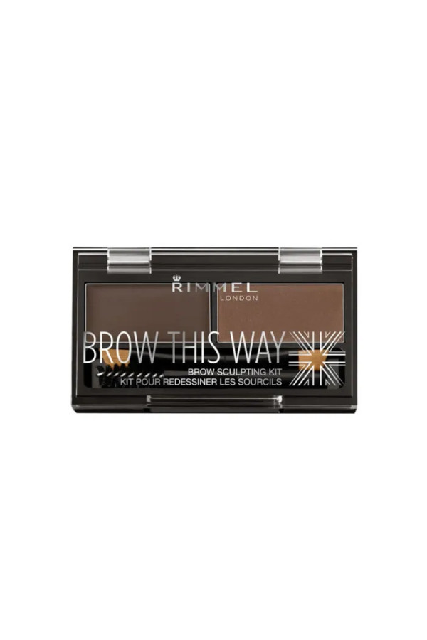 Rimmel Brow This Way Eyebrow Sculpting Kit 003 Dark Brown