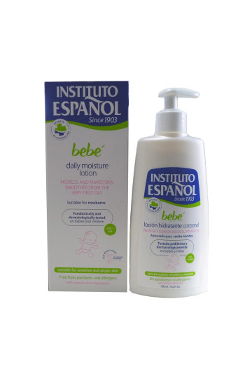 Instituto Español Lotion Pour Le Corps Hydratant Pour Bébés Peau Sensible Sans Allergènes 300 ml