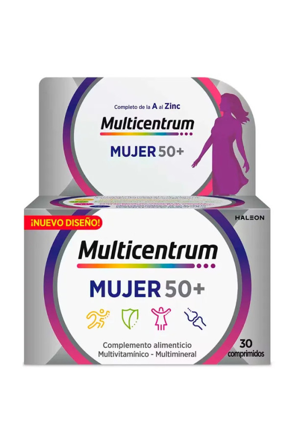 Multicentrum Femme 50+ 30 Comprimés 