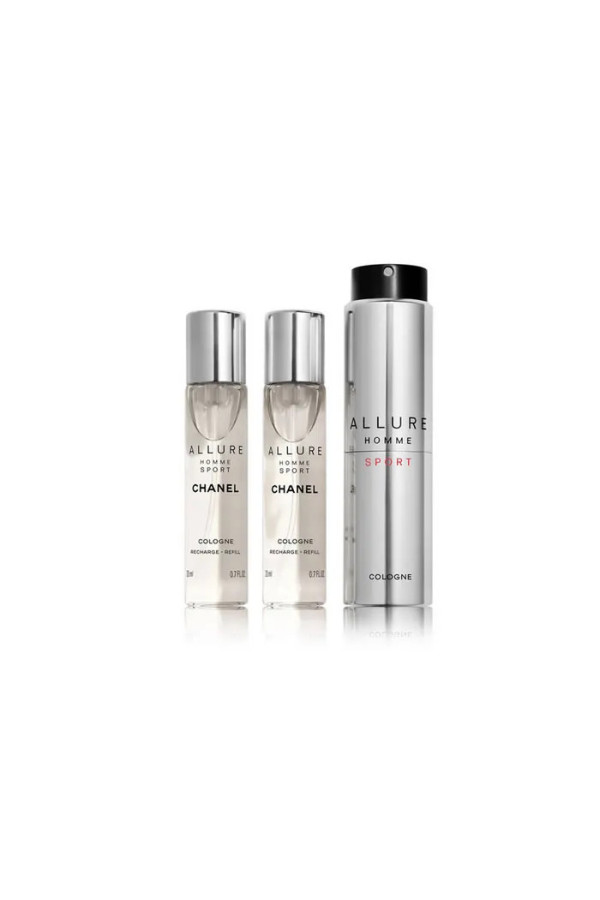 Chanel Allure Homme Sport Travel Spray Rechargeable Coffret 3 Produits